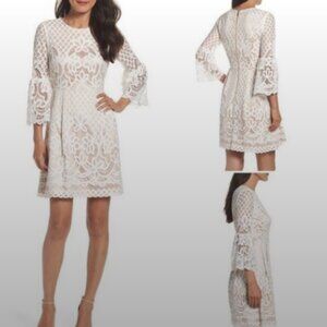 Eliza J Lace Bell Sleeve Dress - 4P